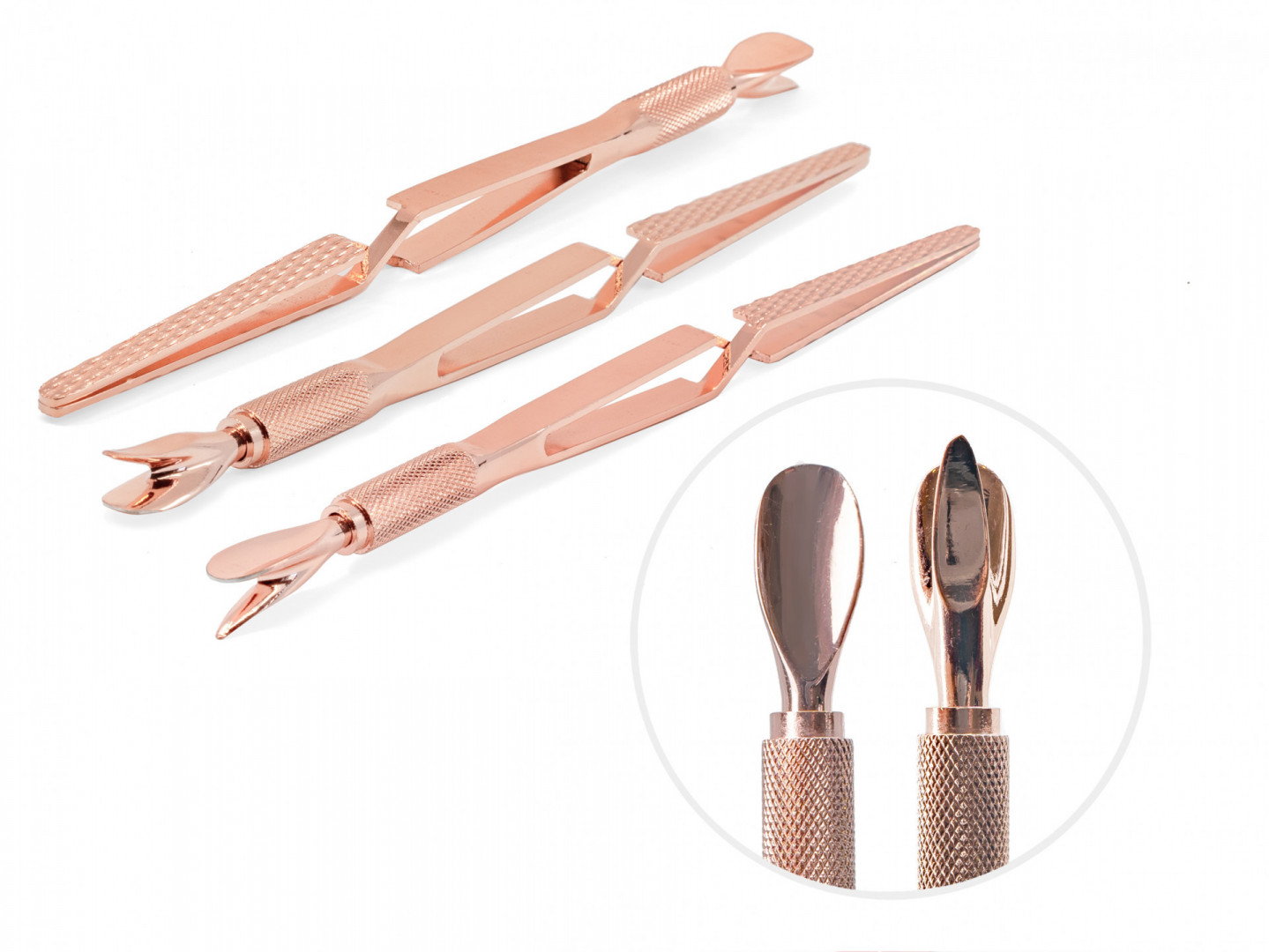 C-ív hajlító csipesz és pusher Rose Gold